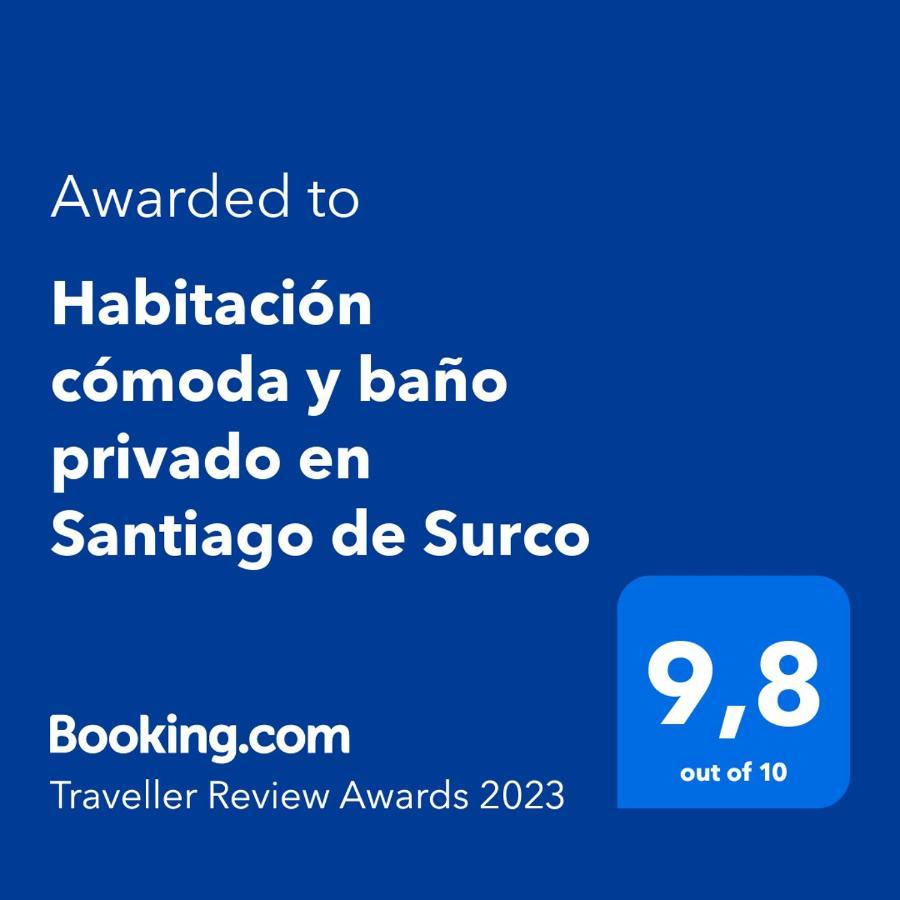 Habitación Cómoda Y Baño Privado En Santiago De Surco *